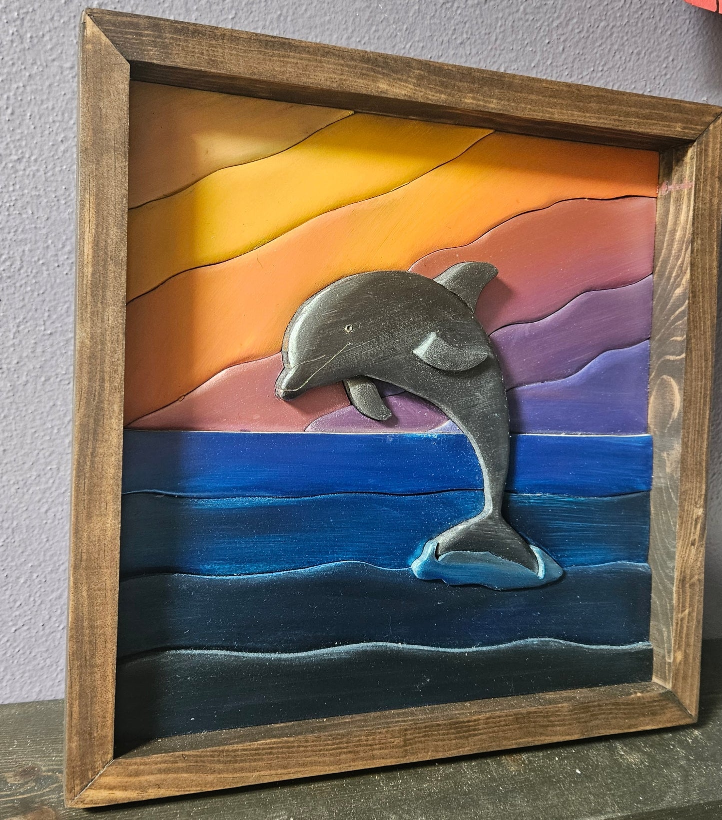Jumping Dolphin at Sunset