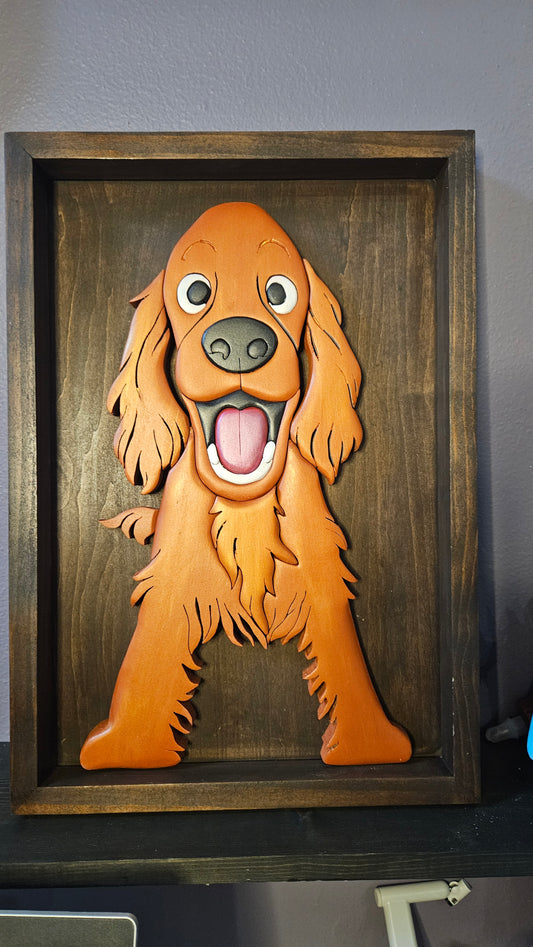 Custom Pet 3D Wooden Artwork- 12x18 Plain Background