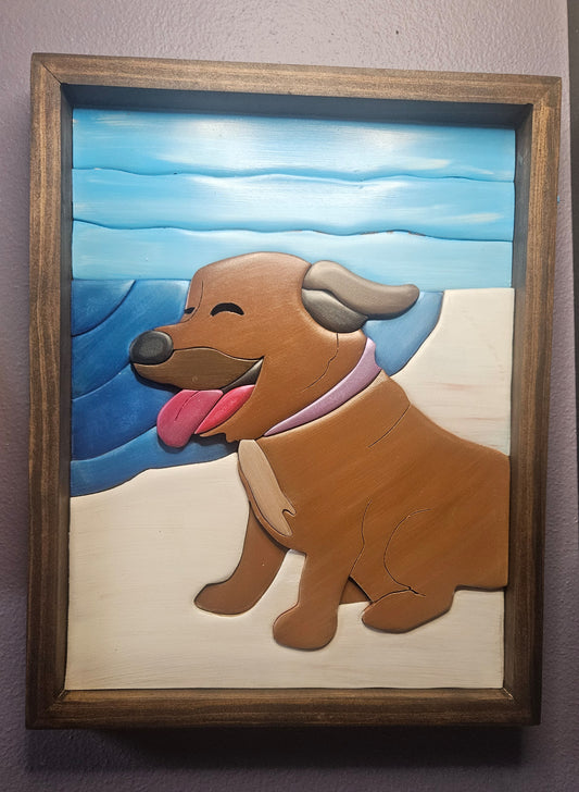 Custom Pet 3D Wooden Artwork- 12x18 Art Background